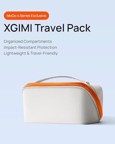 XGIMI Travel Pack for MoGo 4 Series Smart Projector, carrying case with handle, portable bag, lightweight, Shock Resistant, crafted from premium nylon material, own tailored compartment, 0.26kg — view 2