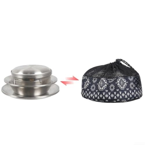 Camping Mess Kit 12 Piece Stainless Steel With Carry Bag — view 2