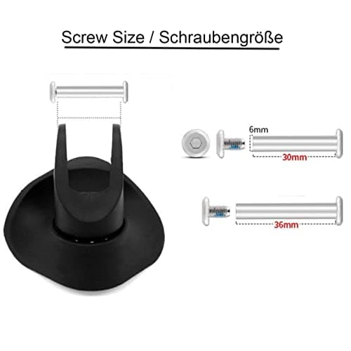 Ashuxxn 4pc Luggage Replacement Wheels - Durable Rubber Mute Casters for Travel Suitcase (60mm x 18mm) — view 3