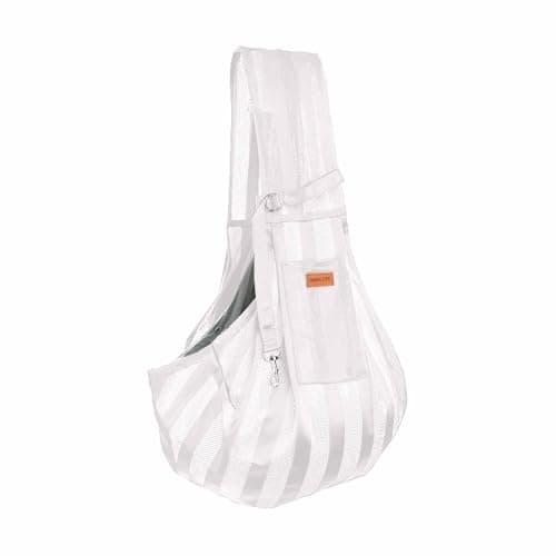 Portable Backpack for Small and Large Cats Breathable Mesh Ventilation Lightweight Approved for Outdoor Travel Hiking Adventure Hands Design Comfortable Shoulder Straps Durable, White, standard size