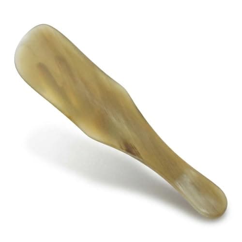 Homoyoyo Ox Horn Shoehorn Convenient Shoe Wearing Auxiliary Tool Shoe Lifter with Comfortable Grip Smooth Rounded Edges Portable Travel Accessory for Men and Seniors