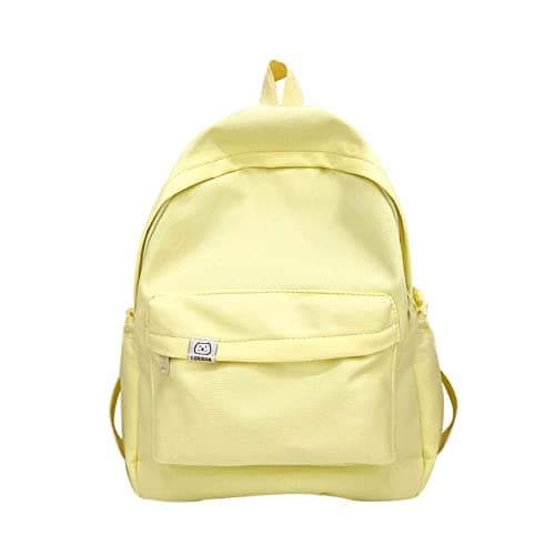 Generisch 2026 Backpack Men Women Adult Fashion Plain Nylon Chain Adjustable Buckle Student Backpack, yellow, standard size, Sling Backpacks
