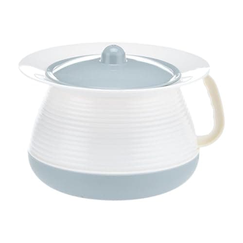 FewNvWa Portable Toilet Container with Lid and Handle. Lightweight Container for on The Go. Made of PP for Camping and Car Trips, Blue