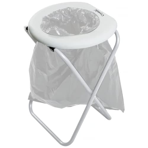 Crystals® Folding Toilet Seat, Outdoor Portable Toilet Chair for Camping Park Travel Fishing