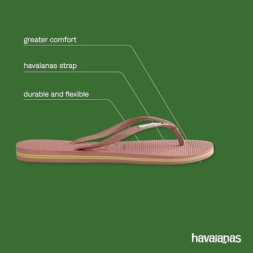 Havaianas - Slim Brasil Logo, Comfortable, Durable, and Lightweight Flip-Flops, Tribute to Brazil, Flag on Straps and Sole, Women, 5 UK — view 4