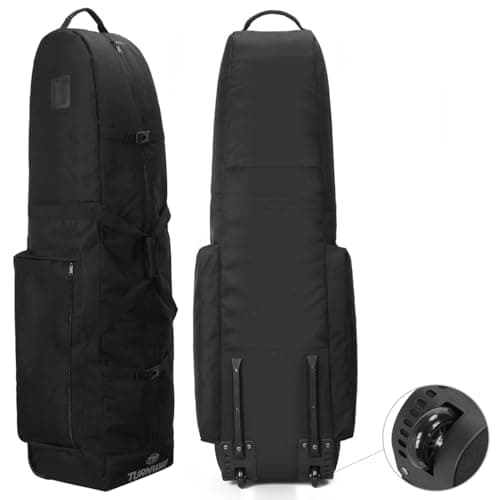 TurnWay Foldable Golf Travel Bag Flight with Wheels