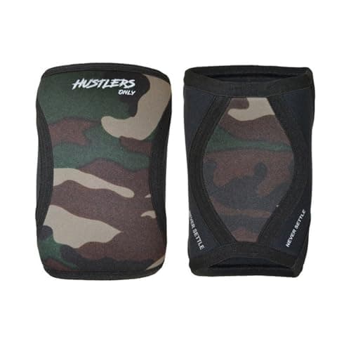 Hustlers Only Elbow Sleeves Weightlifting 5mm Neoprene Compression for Instant Joint Pain Relief Elbow Support Sleeves for Gym Training, Bench & Tendonitis, Fitness, and Workout (Camo, S) — view 2
