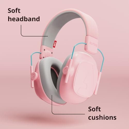 Alpine Muffy Kids Noise Reduction Earmuffs - 5-16 y - Ear Defender - Pink — view 4