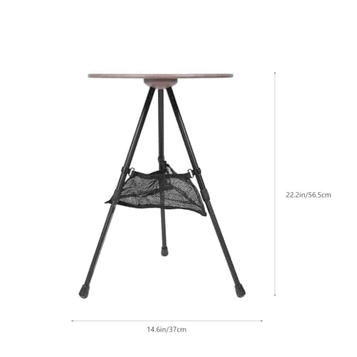 CATIEBYE Portable Folding Camping Side Table Adjustable Height Aluminum — view 3