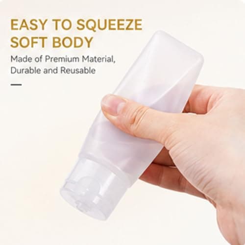 Thfaeyta 6 pcs Travel Bottles for Toiletries Clear Travel Toiletry Bottles — view 5