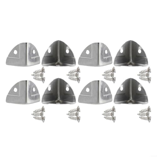 Silver Iron Box Corner 2.4cm for Suitcase Repair Kit — view 3