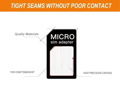 4 in 1 Nano SIM Card Adapter, 3 Set SIM Card Adapter with SIM Ejector Pin Compatible with Mobile Phone — view 2