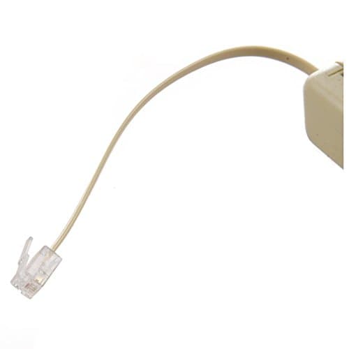 RJ11 6P4C To 6P4C 4 Way Telephone Line Modular Splitter Adapter Beige — view 4