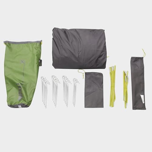 OEX Phoxx 1v2 1 Man Tent with Porch, Lightweight & Easy to Pitch Technical Tent for 1 Person, Compact Pack Size, Ideal for Backpacking, Hiking & Wild Camping, 5000mm HH, Green (Forest Green) — view 5