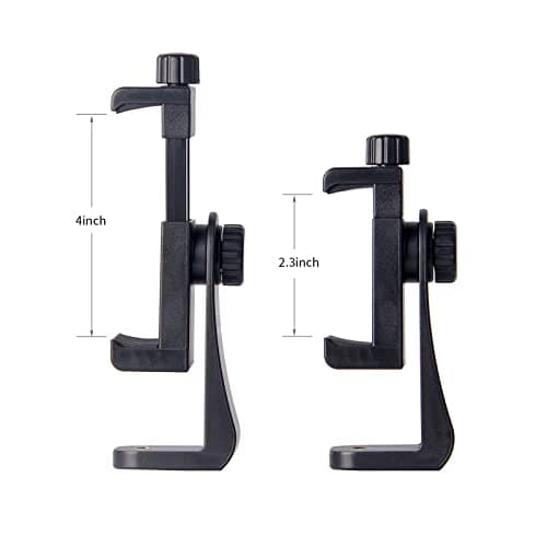 CAMBOFOTO 2-Pack Tripod Phone Holders with Adjustable 360° Clamp — view 5