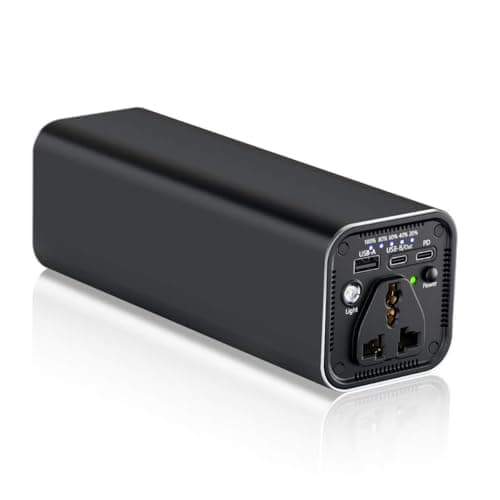 Laptop Power Bank with AC Outlet, 27000mAh 100W Portabale External Battery Pack, PD 65W Dual-Way Fast Charging Laptop Charger Battery for Business Travel Outdoor Camping Home Emergency Outage