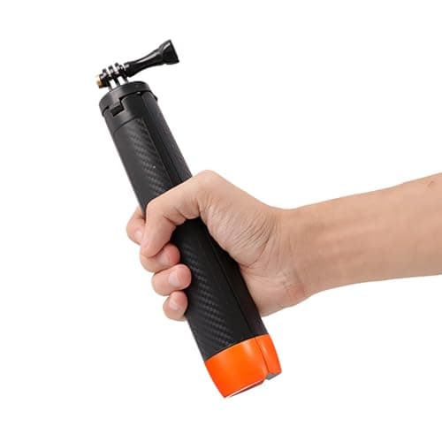 Ejoyous Selfie Stick Travel Tripod, ABS 4 in 1 Extendable Floating Selfie Stick Tripod, 9.25 to 22.44in Adjustable Grip and Stand for Travel Water Sports Action Cameras — view 2