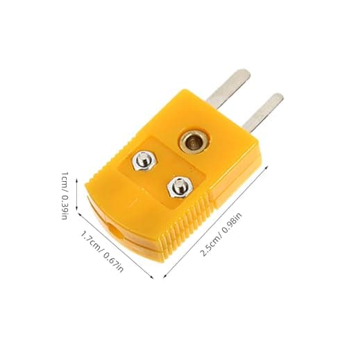 K Type Thermocouple Plastic 5 Sets Yellow Plug Socket Connectors — view 2