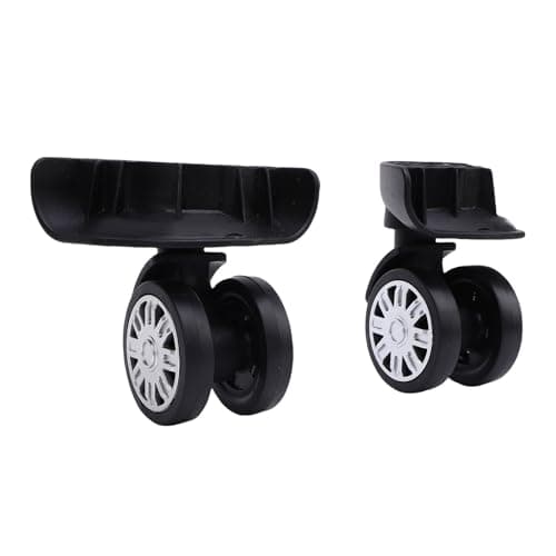 Gucagle 1 Pair Suitcase Wheels Silent and Wear Resisting ABS Universal Replacement Luggage Caster Kit Quiet Rolling Easy Installation for Travel Airport Hotel 2 Pack 8 Screws Included — view 4