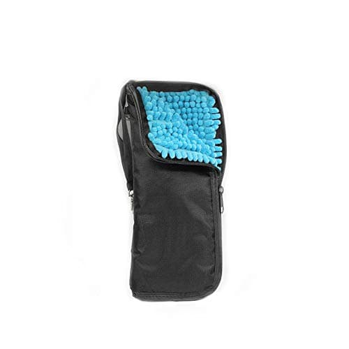FoxSundry Water-Absorbent Umbrella Bag with Zipper, Waterproof Quick Dry Microfiber Umbrella Case Shell, Portable Umbrella Cover Pouch for Wet Inverted Folding Travel Umbrellas, 11x4.72 Inches