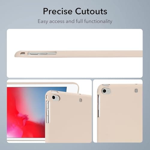Compatible with iPad mini 5 2019/Mini 4 3 2 1 Case 7.9 Inch, Slim & Light Flexible TPU Silicone Soft Skin Cover - Shockproof Protective Case (Beige, for iPad mini 2nd/3rd/4th/5th Gen 7.9") — view 5