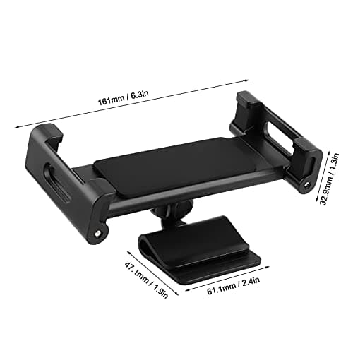 Aramox Car Headrest Mount Holder for TESLA Y, Back Seat Mobile Phone and Tablet Mount (2019-2021), Portable Tablet Holder with Adjustable Arms and Rotating Stand for Safe Entertainment During Travel — view 4
