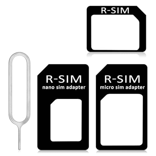 3 in 1 Nano SIM Card Adapter with SIM Ejector Pin, SIM Card Adapter Set