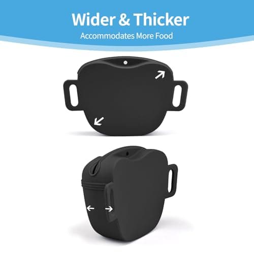 AUDWUD Upgraded Version of Silicone Treat Bag,Thicker and Stronger,Tighter Sealing;Comes with a Belt for Convenient Wearing;also Includes a Training Clicker for Easy Dog Training — view 2