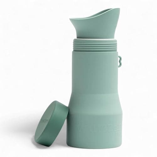 Whizzer™ - Discreet Portable Toilet For Adults - Seen on Dragons Den - Travel Essentials for Festivals, Camping, Caravans & Travel - Silicone Pee Bottle for Men & Women - Portable & Leakproof - 500ml