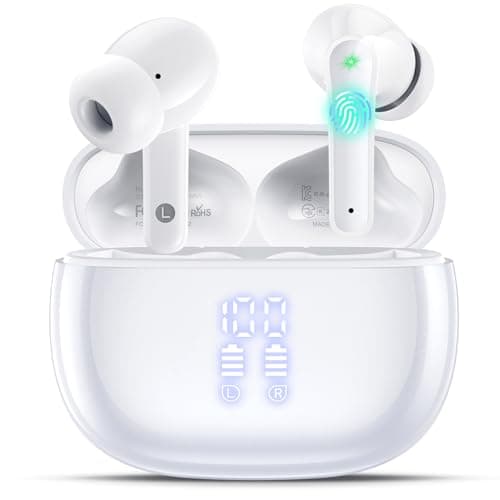 Wireless Earbuds, Bluetooth 5.4 Ear Buds with HiFi Stereo Deep Bass