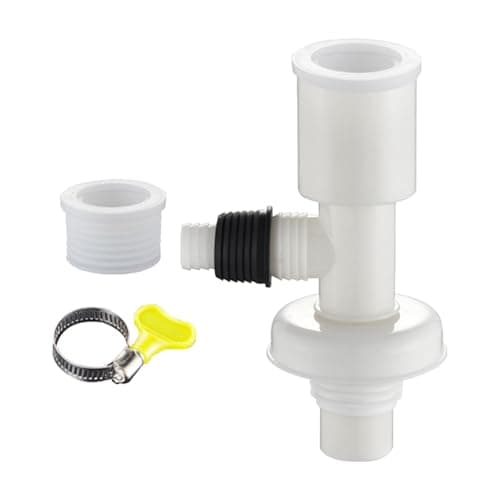Zanthicia Universal Drain Pipe Connector Floor Drain Tee Joint Wear-Resistant Install Durable Type Anti-Aging Odor Adapter, Style D — view 3