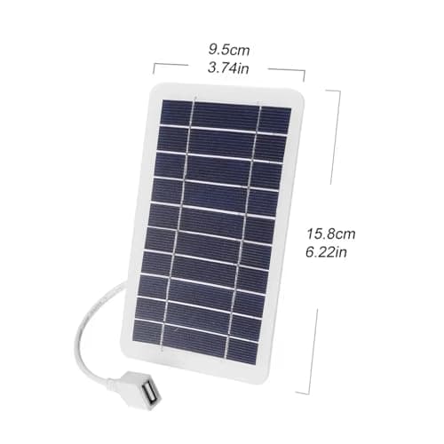 Solar USB Charger, Portable Cell Phone Charging, Small Solar Panel, for Outdoor Travel Backpacking Home Cell Phone Camping Hiking — view 5
