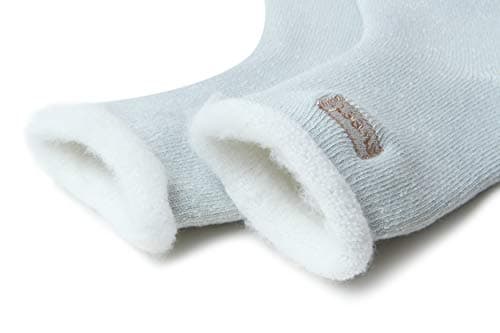 JARSEEN 2 Pairs Womens Wool Thermals Socks Warm Wool Pile Lined Insulated Thick Knitting Ladies Socks Winter Cute Embroidery (2 Mint, UK 4-9) — view 5