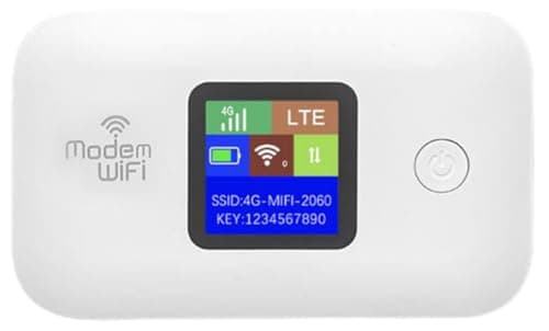 Portable 4G/5G WiFi Router with SIM Card Slot, Pocket 4G Internet Hotspot up to 10 Users for Travel Phone Computer Laptop, 3000mAh High-Capacity Battery, 2.4GHz Connectivity