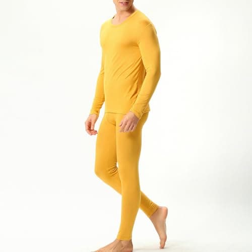 OBiQuzz Thermal Underwear Men's Set Functional Underwear Long Thermal Underwear Soft Functional Underwear Thermal Underwear Thermal Underwear Thermal Underwear Breathable Ski Underwear Thermal — view 5
