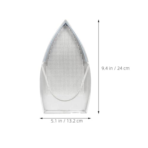 Electric Iron Shoe Cover Aluminium Protector for Home Travel Silver — view 2