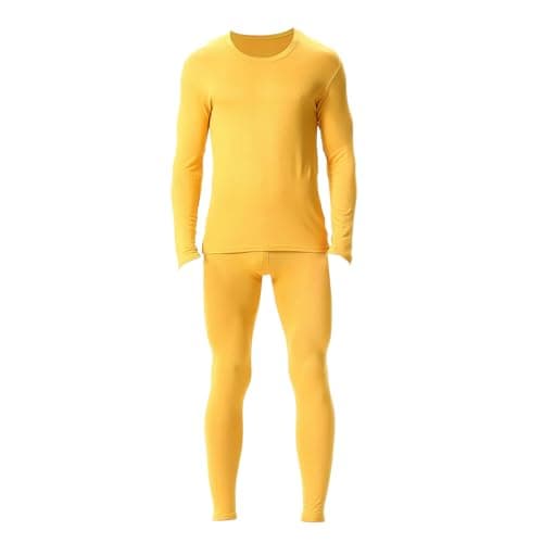 OBiQuzz Thermal Underwear Men's Set Functional Underwear Long Thermal Underwear Soft Functional Underwear Thermal Underwear Thermal Underwear Thermal Underwear Breathable Ski Underwear Thermal