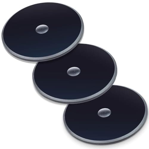 Digicharge 3 Pack Adhesive Dashboard Pad Mounting Disk for Suction Cup Disc Phone Mount & Garmin/TomTom Large Sat Nav GPS Mount | 80mm, 3.25" Wide Diameter 3M VHB Sticker 3 Pcs