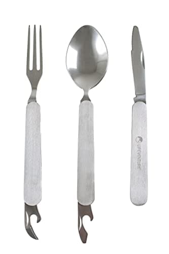 Lifeventure Stainless Steel Folding Cutlery Set for One