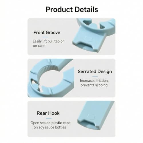 Easy Grip Bottle Opener for Arthritic Hands, Jar Opener for Weak Seniors — view 4