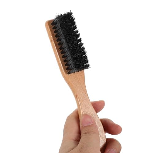 Wooden Beard Brush for Men with Boar Bristles and Ergonomic Handle — view 4