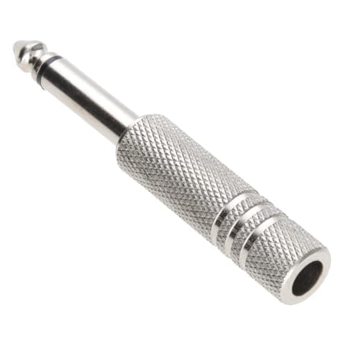 kenable Metal 6.35mm Stereo Socket to 6.35mm Mono Jack Plug Adapter