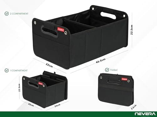 NEVERA® Car Boot Organizer, Storage Organizer, Collapsible Multi Compartment Organiser, Car Boot Tidy, Non Slip Bottom — view 6