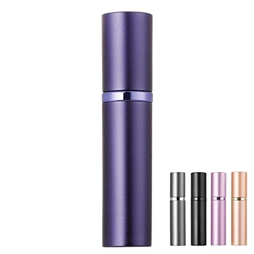 BRARIOS Perfume Atomiser Refillable, Travel Size Portable Atomiser Spray,Mini Empty Perfume Bottle,Leak Proof Cologne Dispenser for Women and Men,5ml(J-Blue)