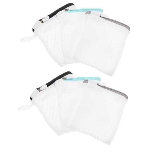 BESPORTBLE 8pcs Mini Mesh Laundry Bags for Delicates Thickened Polyester Wash Bags for Washing Machine Multi-color Travel and Home Organizer Protect Bras Underwear Clothes