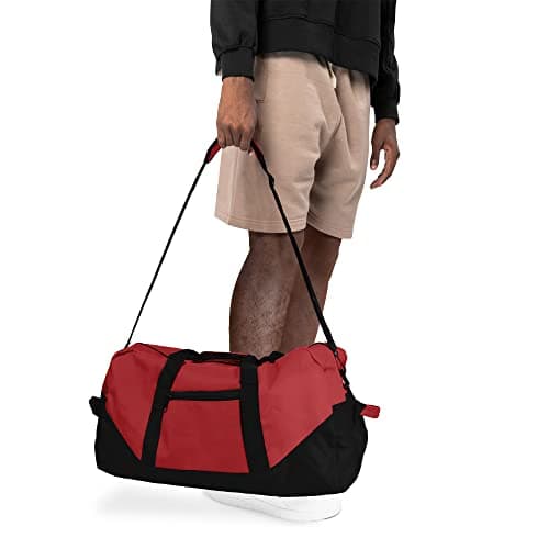 21" Large Duffle Bag with Adjustable Strap, Red, L, Classic — view 5