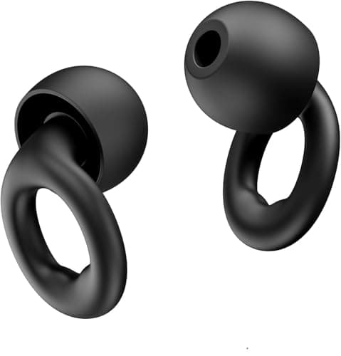 Ear Plugs for Sleep – Super Soft, Reusable Hearing Protection in Flexible Silicone for Noise Reduction & Flights - 8 Ear Tips in XS/S/M/L -Black.Hearing Protection Ear Plugs Noise Cancelling 30dB