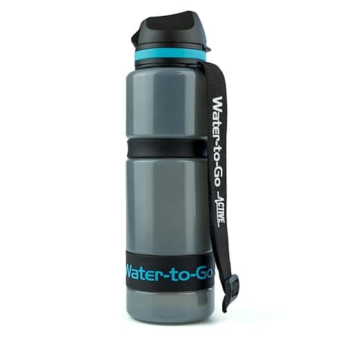 Water-to-Go Eco Active BPA-Free Filter Bottle & Purifier, 750ml, Blue