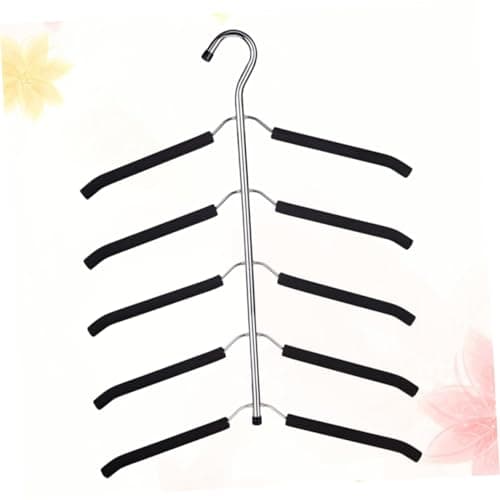 Jqk Folding Clothes Hanger Rack, Foldable Multi Layer Wardrobe Organizer — view 5
