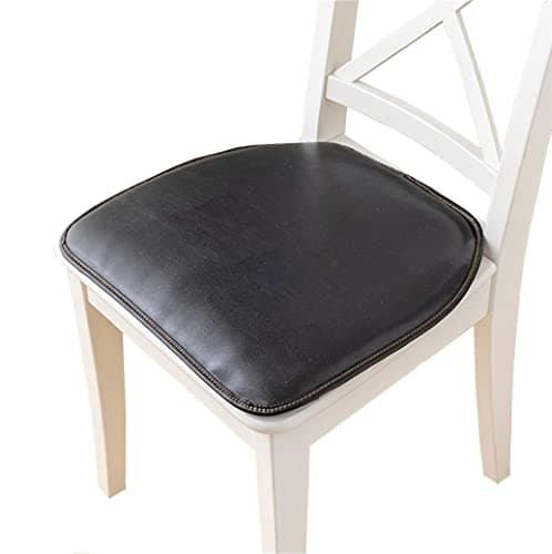 Dining Chair Cushion Pad, 1/2/4 Pack, Faux Leather U-Shaped Non-Slip Seat Cushion, Kitchen/Dining Chair Pillow, 43 x 40 cm, Black - Comfort & Style Upgrade.